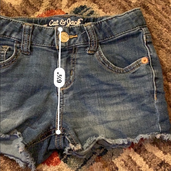 🌟6/$15 Cat & Jack Jean shorts Sz 4/5 - Picture 6 of 7